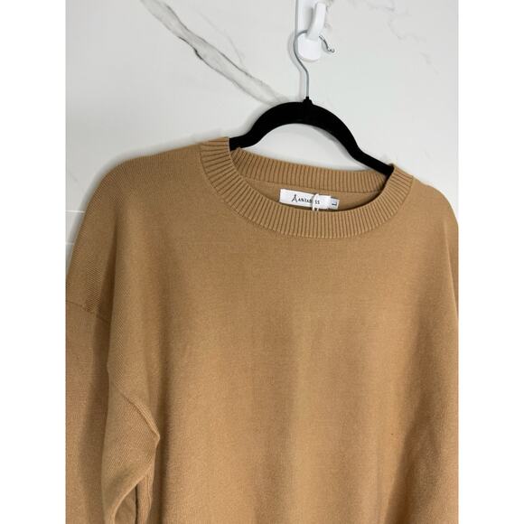 NWT ANRABESS Womens Sweater Knit Pullover Neutral Capsule Minimalist Size L - Picture 3 of 8